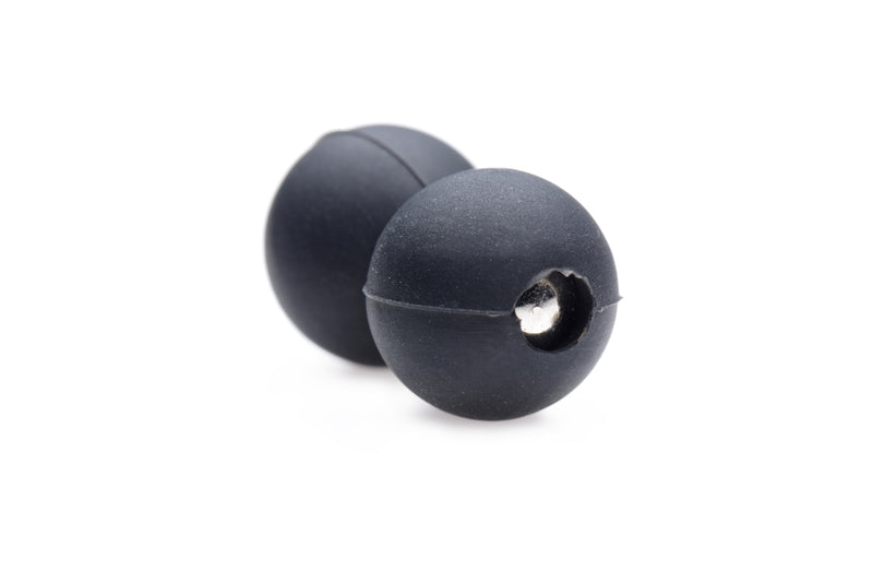 Master Series Sin Spheres Silicone-Coated Magnetic Pinching Balls - Black