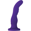 Love Harnessed Rechargeable Silicone Vibrating Dildo - Purple