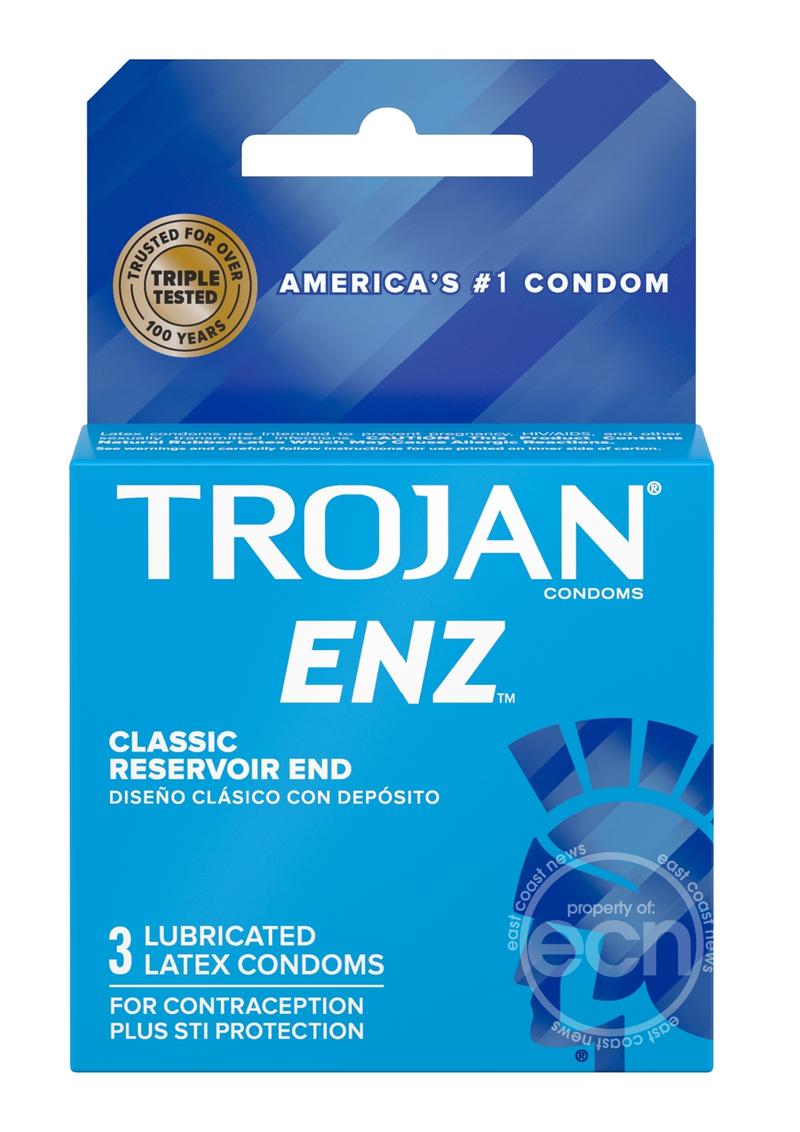 Trojan ENZ Classic Condoms - 3-Pack