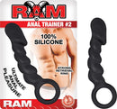 RAM Slender Silicone Anal Training Plugs with Ring Base