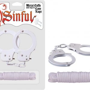 Sinful Metal Cuffs with Keys & Rope