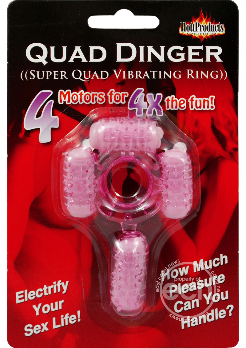 Quad Dinger Disposable Vibrating Penis Ring Quad Dinger Disposable Vibrating Penis Ring