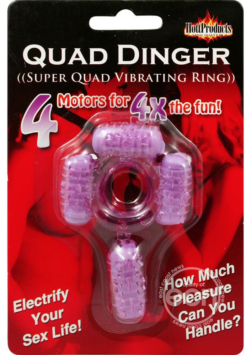 Quad Dinger Disposable Vibrating Penis Ring