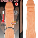 Natural RealSkin Hot Cocks Vibrating & Heated Realistic Dildos