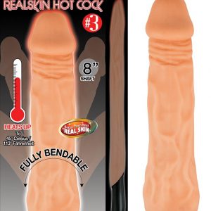 Natural RealSkin Hot Cocks Vibrating & Heated Realistic Dildos