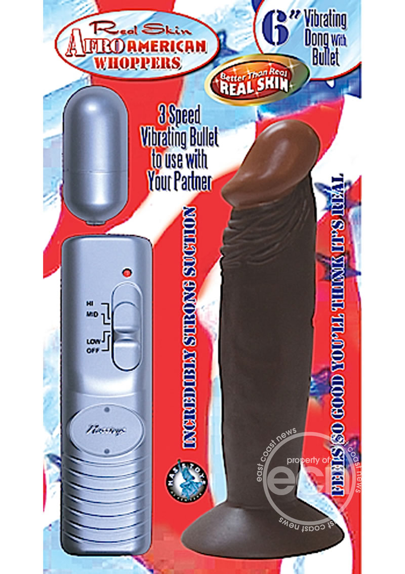 All-American Whoppers 6" Vibrating Straight Dong
