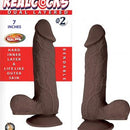 RealCocks Dual Layered Realistic TPE Dongs with Bendable Spine