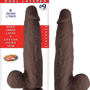 RealCocks Dual Layered Realistic TPE Dongs with Bendable Spine