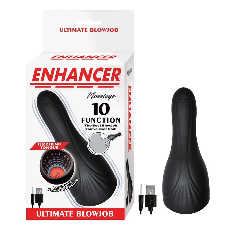 Enhancer Ultimate Blow Job Rechargeable Silicone Vibrating Stroker - B Enhancer Ultimate Blow Job Rechargeable Silicone Vibrating Stroker - B