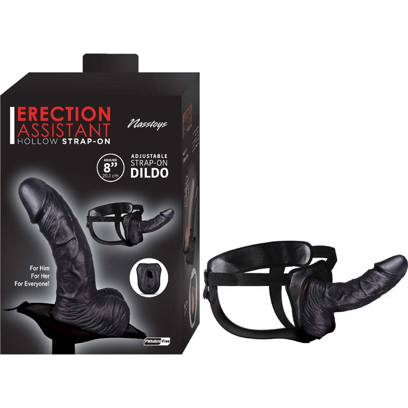 Erection Assistant - Hollow Strap-On 8in