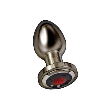 Ass-Sation Remote Vibrating Metal Plug - Black