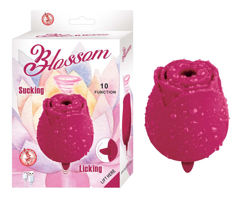 Blossom Air-Pulse & Licking Silicone Rechargeable Clitoral Toy