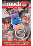 The MachO Three Vibrating Penis Ring Set