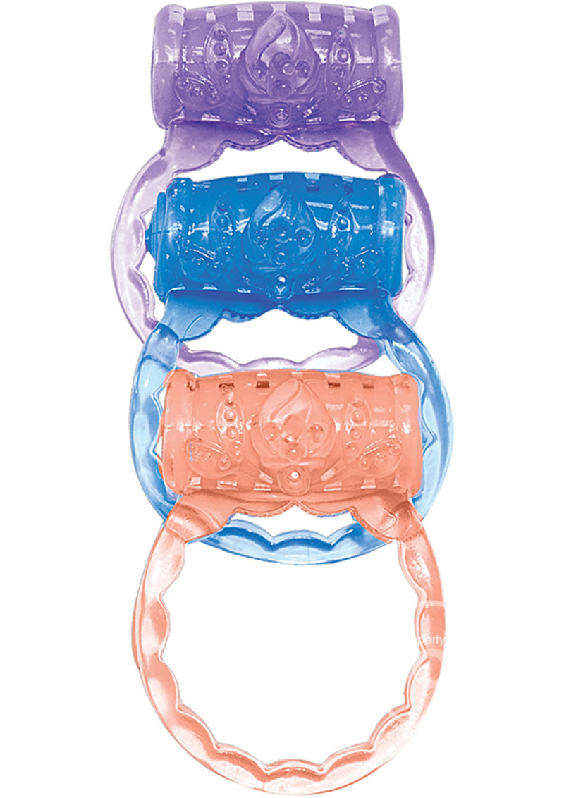 The MachO Three Vibrating Penis Ring Set