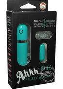 Ahhh Vibe Bullet Of Love Wired Bullet Vibrator with Textured Jelly Sleeve