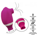 Stardust Supernova Silicone Licking & Air Pulse Clitoral Stimulator - Pink
