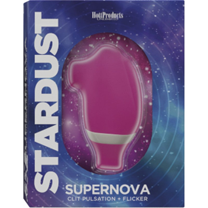 Stardust Supernova Silicone Licking & Air Pulse Clitoral Stimulator - Pink