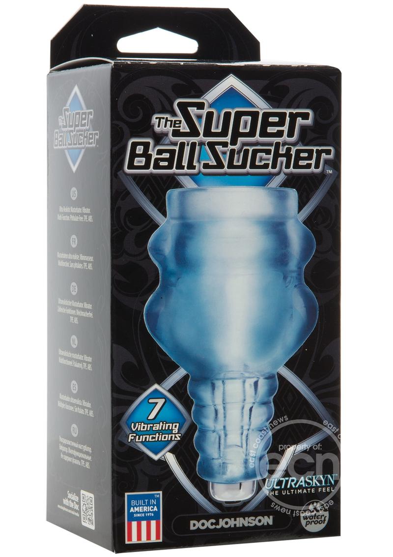 The Super Ball Sucker Vibrating Stroker - Clear The Super Ball Sucker Vibrating Stroker - Clear