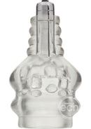 The Super Ball Sucker Vibrating Stroker - Clear