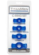 TitanMen C-Rings with Side Tabs 4-Piece Set