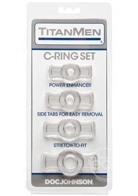 TitanMen C-Rings with Side Tabs 4-Piece Set