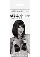Sex & Mischief Chained Nipple Clamps - Silver