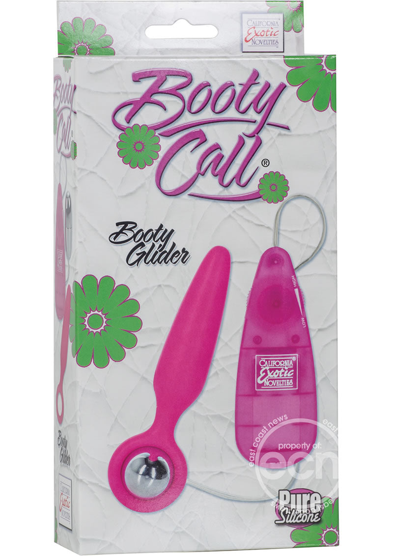 Booty Call Booty Glider Silicone Vibrating Slender Butt Plug