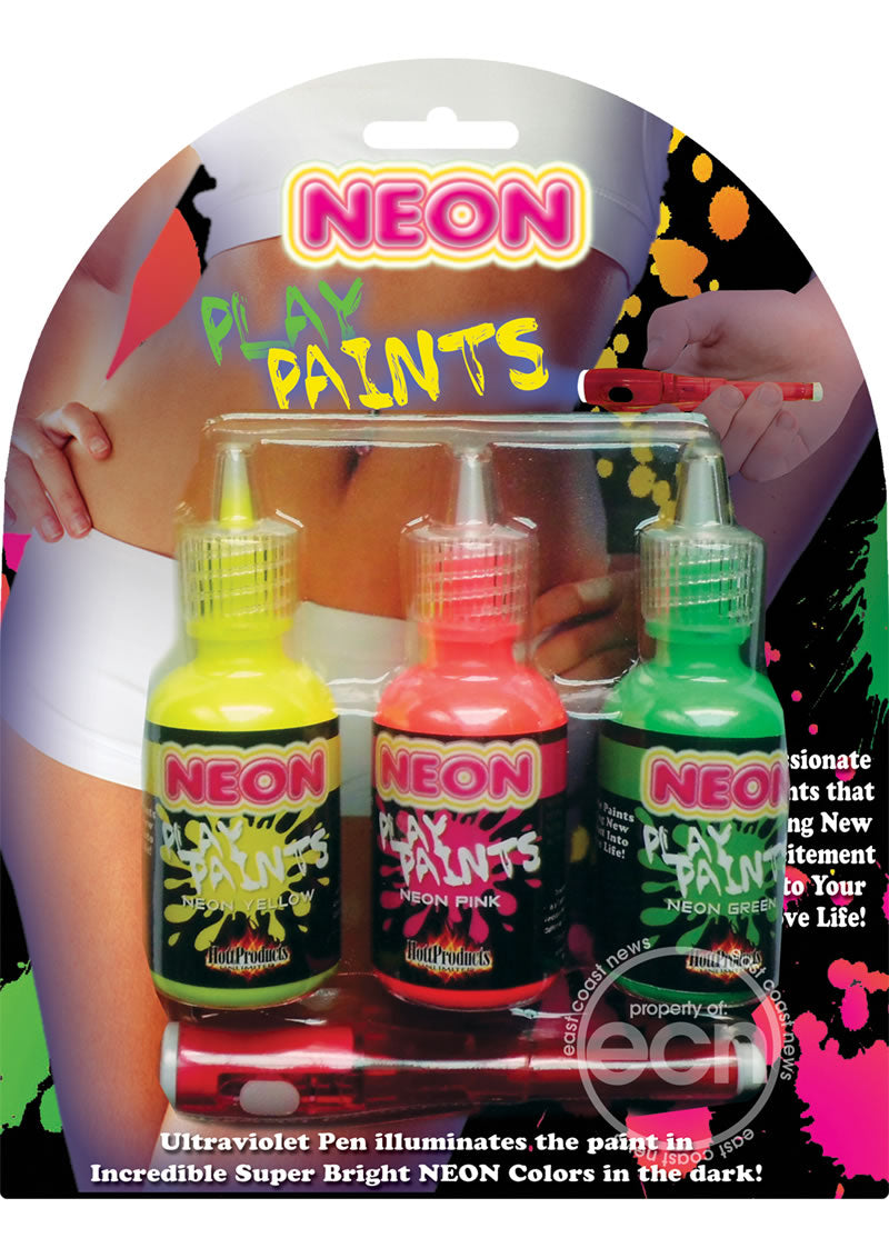 Neon Play Paints Assorted Colors 3pk