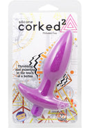Corked2 Silicone Vibrating Anal Plugs - 2 Sizes