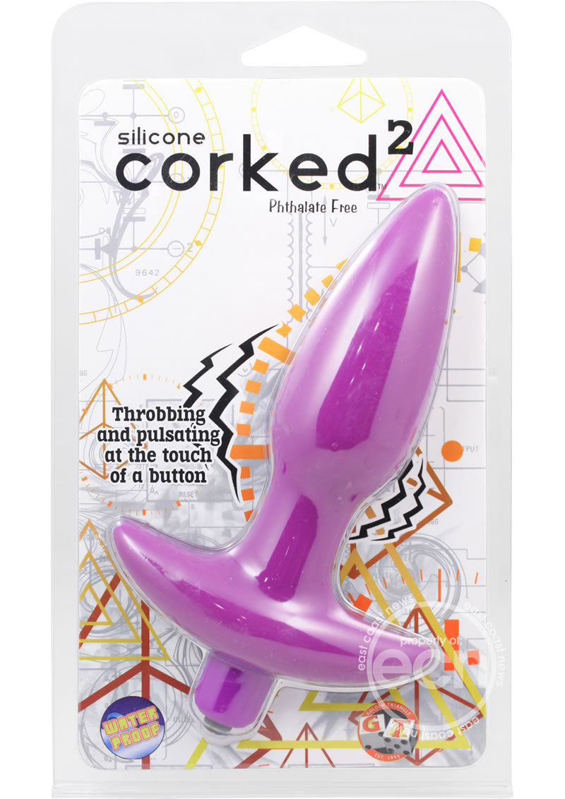 Corked2 Silicone Vibrating Anal Plugs - 2 Sizes