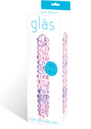 Gläs Purple Rose Nubby Dildo