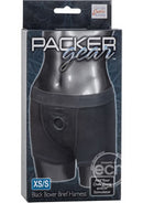 PackerGear Boxer-Brief Underwear Harnesses with O-Ring - Black