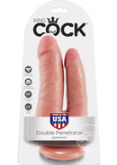 King Cock Double Penetrator Dildo - Vanilla