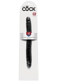 King Cock Slim Double Dildo 12in