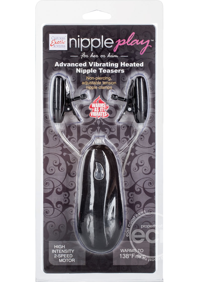 Nipple Play Advanced Vibrating Heated Nipple Teasers - Black Nipple Play Advanced Vibrating Heated Nipple Teasers - Black