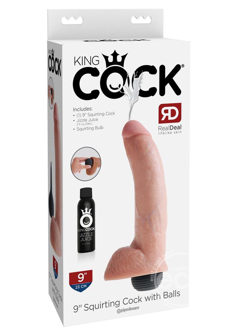 King Cock - Squirting Dildo with Balls