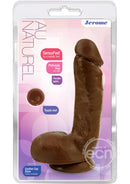 Au Naturel Jerome 8" Sensa Feel Dildo with Balls & Suction Cup - Chocolate
