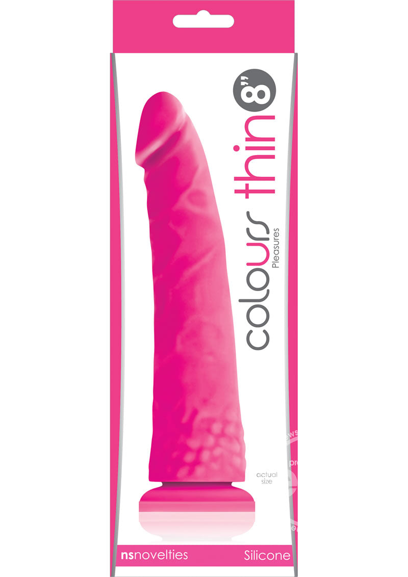 Colours Pleasures 8" Tapered Silicone Dildo with Suction Cup
