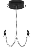 Master Series Submission Collar with Nipple Clamps
