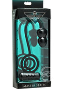 Prostatic Play Voyager 1 Silicone Vibrating Penis Ring and Anal Plug - Black