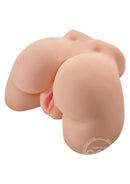 Pipedream Extreme Toyz - Phat Ass White Girl Vibrating Masturbator - Pussy and Butt Vanilla