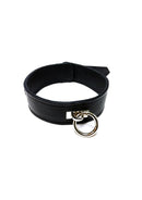 Rouge Plain Leather Adjustable Collar