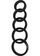 Boneyard Silicone Ring Cock Rings Full Range Kit (5 Piece Kit)