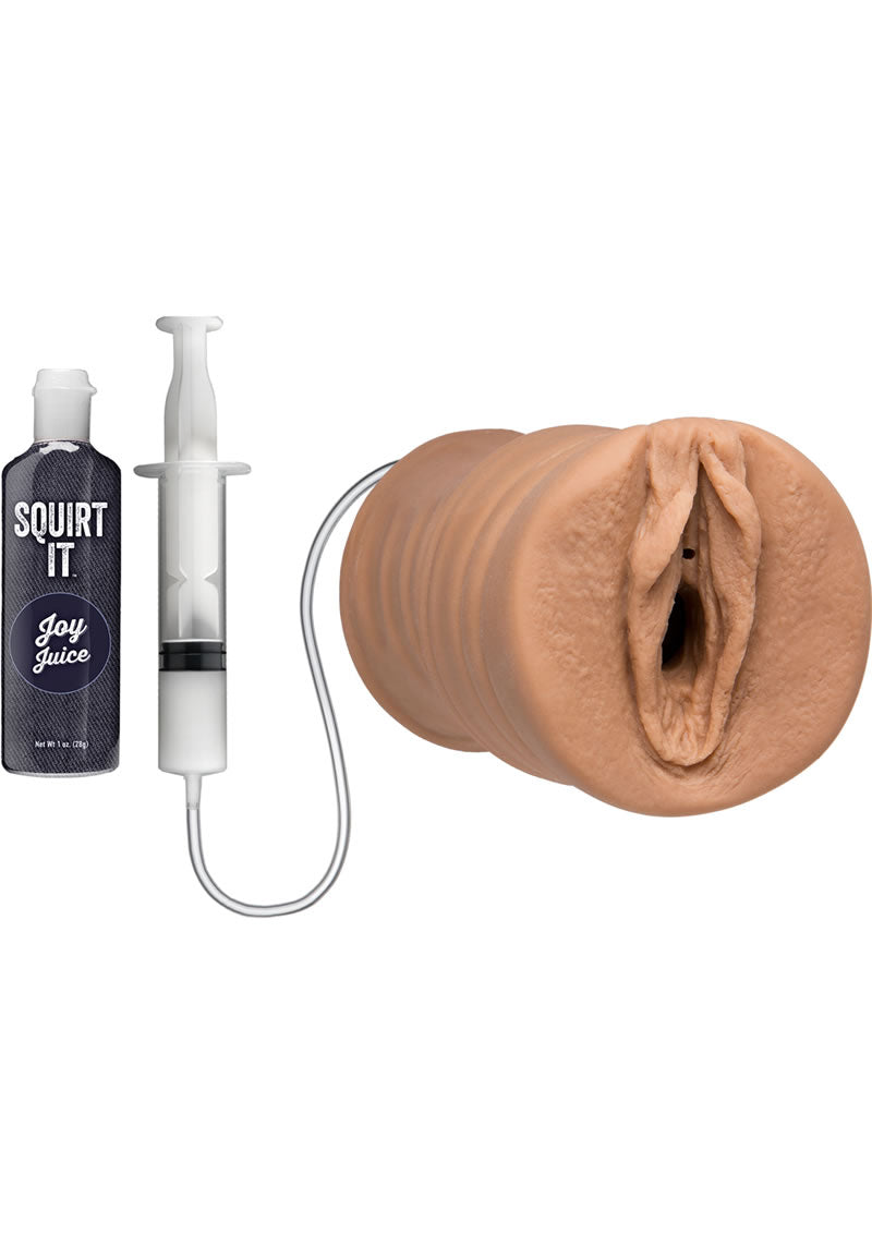 Squirt It! Squirting Pussy Stroker with 1oz Joy Juice and Syringe