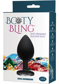 Booty Bling Silicone Jeweled Anal Plugs