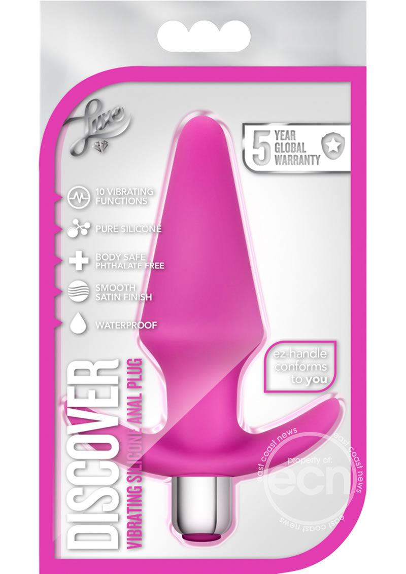 Luxe Discover Vibrating Silicone Anal Plug Luxe Discover Vibrating Silicone Anal Plug