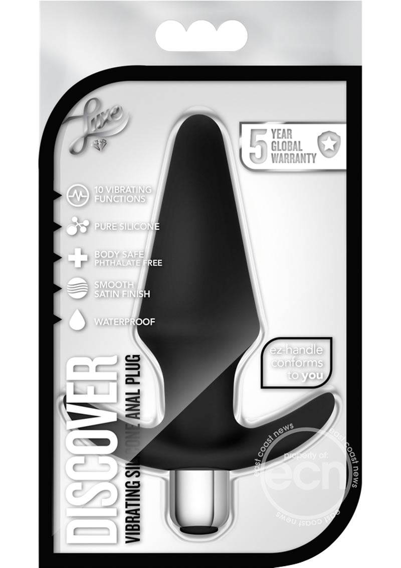Luxe Discover Vibrating Silicone Anal Plug Luxe Discover Vibrating Silicone Anal Plug