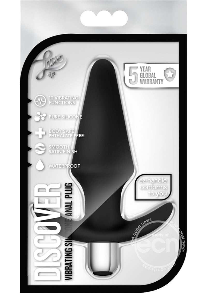 Luxe Discover Vibrating Silicone Anal Plug