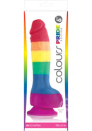 Colours Pride Edition Silicone Dildo 6in - Rainbow