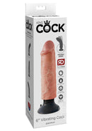 King Cock Vibrating 6in Dildo